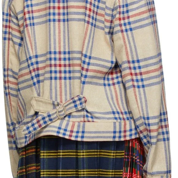 VIVIENNE WESTWOOD Beige Tartan Type 3 Jacket - Picture 7 of 16